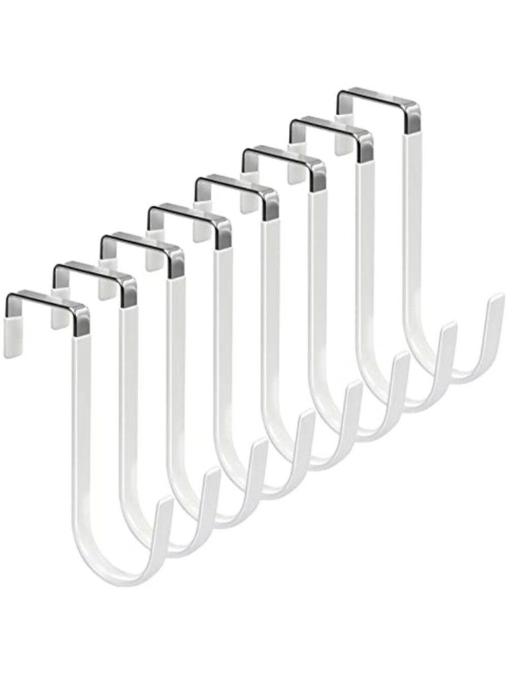 Over Door Hooks Heavy Duty Door Hanger Organizer Coat Towel Rack White